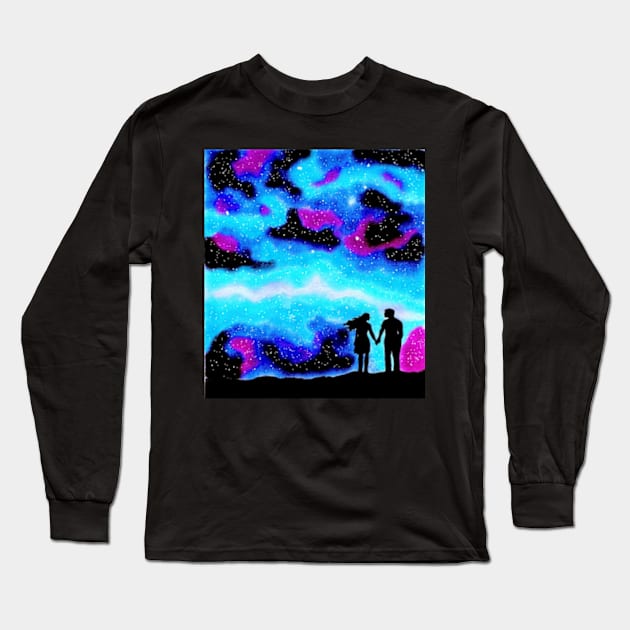 A STARRY NIGHT Long Sleeve T-Shirt by kazartsy